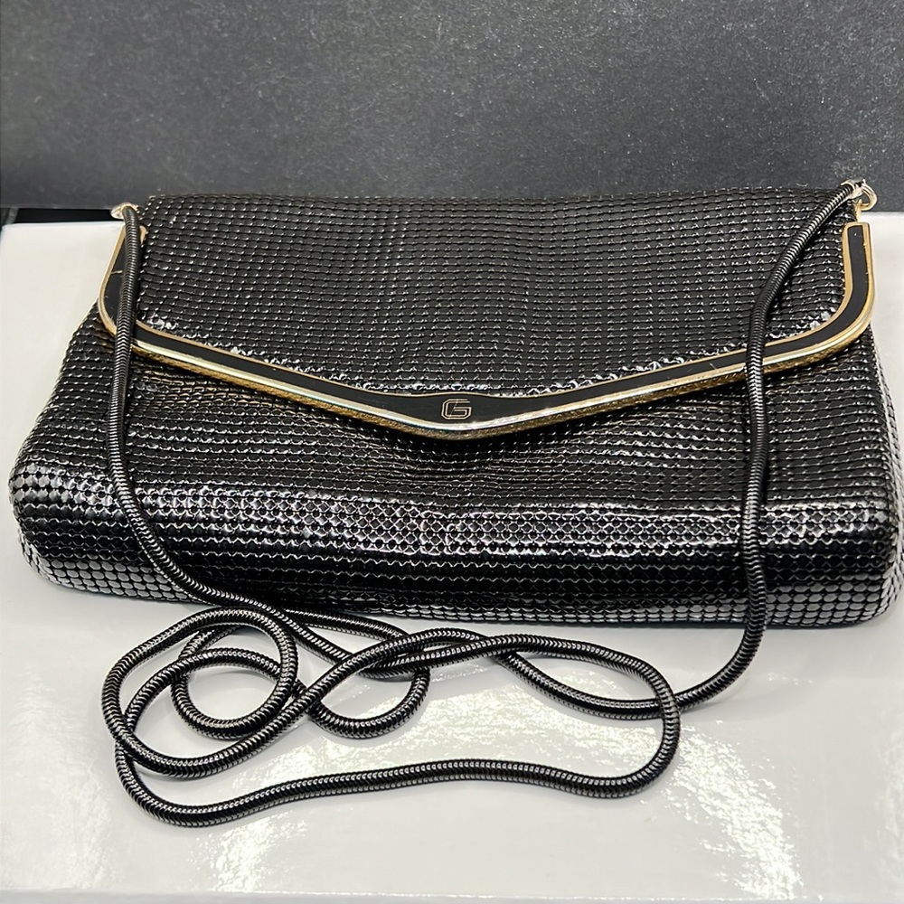 Vintage Glomesh black mesh bag